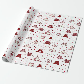 Rotes minimales Testdesign Geschenkpapier