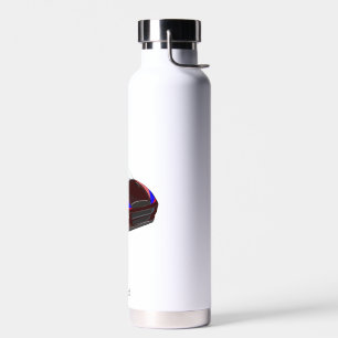 Rotes minimalistisches benutzerdefiniertes Foto Na Trinkflasche