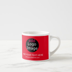 Rotes modernes professionelles Business-Chic-Kunde Espressotasse