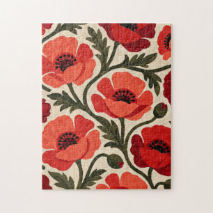 Rotes Mohn-Puzzle