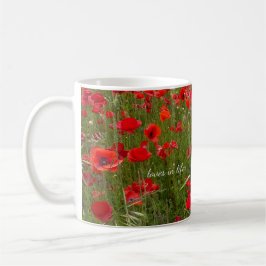 Rotes Mohnfeld Kaffeetasse