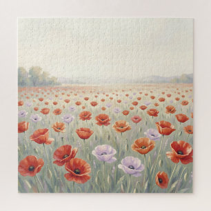 Rotes Mohnfeld Wildblumenwiese