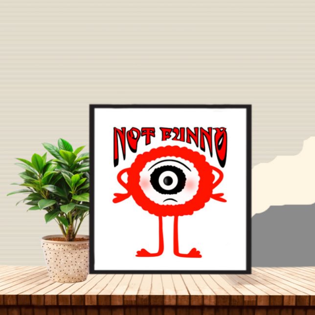 Rotes Monster Fotodruck (Von Creator hochgeladen)