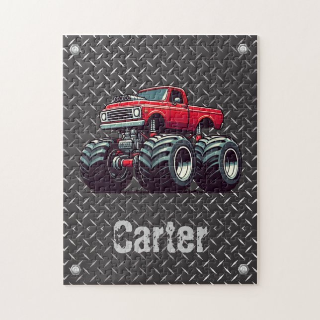 Rotes Monstertruck (Vertikal)
