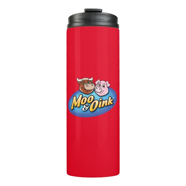Rotes Moo & Rosa Flasche (Vorderseite)
