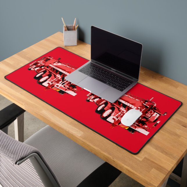Rotes Motor Ölfarbe, Schreibtischmatte (Büro 2)