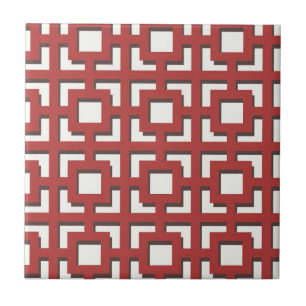 Rotes Muster Fliese