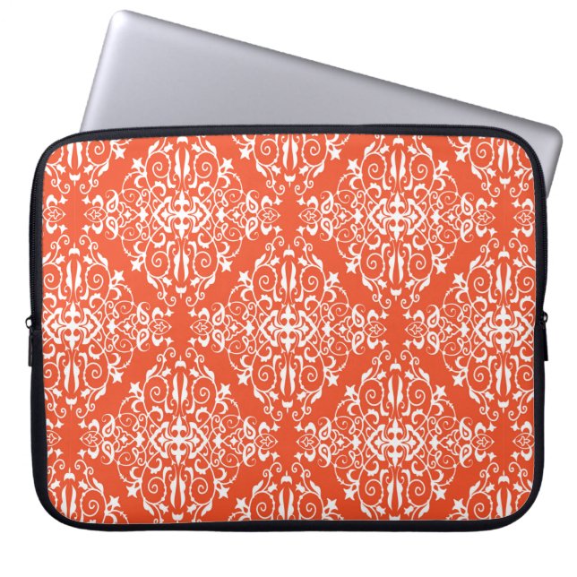 Rotes Muster Laptopschutzhülle (Vorderseite)