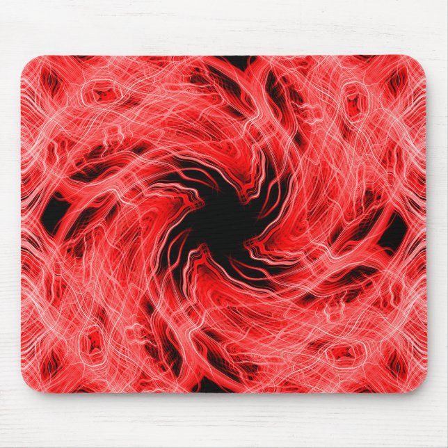 Rotes Muster Mousepad (Vorne)