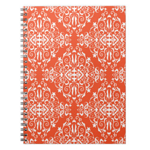 Rotes Muster Notizblock
