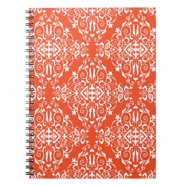 Rotes Muster Notizblock (Vorderseite)