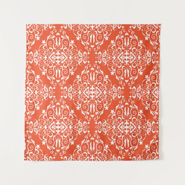 Rotes Muster Wandteppich (Vorderseite)