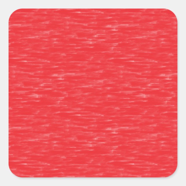 Rotes Öl gestrichen Quadratischer Aufkleber (Vorderseite)