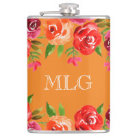 Rotes Orange Rosa Blume