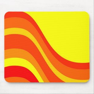 Rotes Orange und Gelb Mousepad