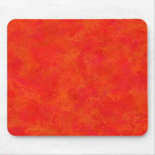 Rotes Oranges Abstraktes Muster Mousepad