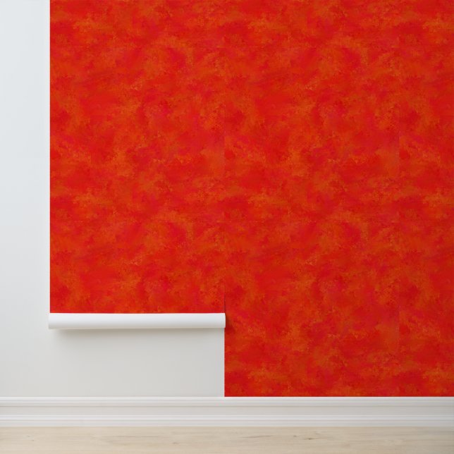 Rotes Oranges Abstraktes Muster Tapete (Anwendung)