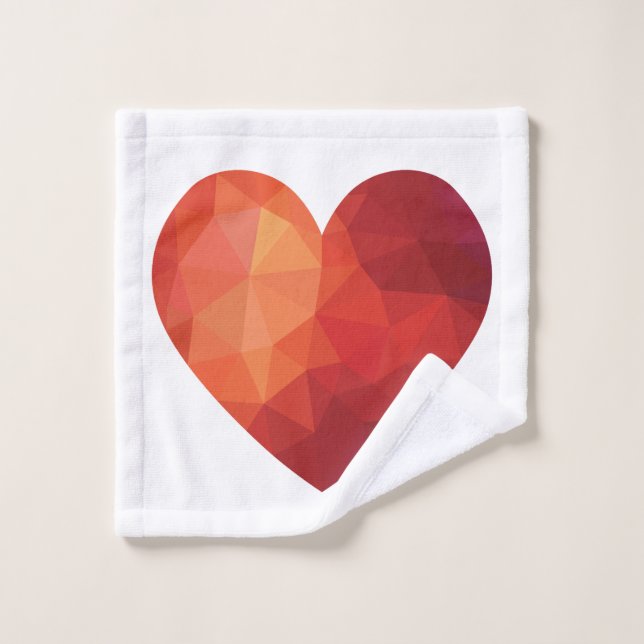 Rotes Origami Waschlappen (Waschlappen)