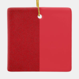 Rotes Ornament von halb und halb Tomaten - individ