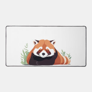 Rotes Panda Adorable Süße Tier Schlafen Entspannen Schreibtischunterlage