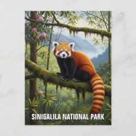 Rotes Panda in Singalila Nationalpark Reisen Postkarte
