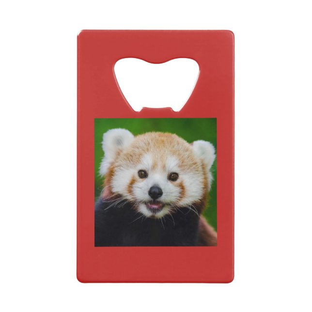 ROTES PANDA/INITIAL GELDBEUTEL FLASCHENÖFFNER (Vorderseite)