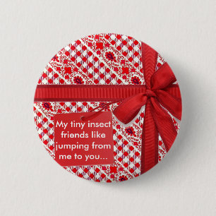 Rotes Papier Button