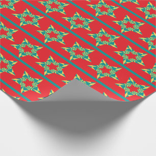 Rotes Papier mit festem Sternenhimmel Geschenkpapier