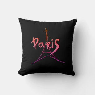 Rotes Paris stilvoller Wurf Kissen / Zierkissen