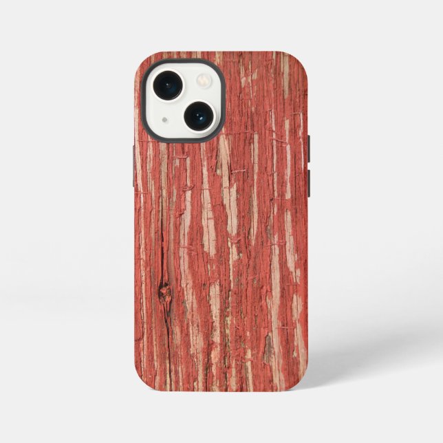 Rotes Peeling iPhone 13 Mini Hülle (Rückseite)