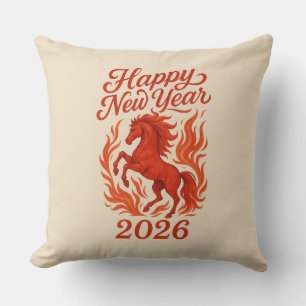 Rotes Pferd 2026 Kissen