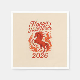 Rotes Pferd 2026 Serviette