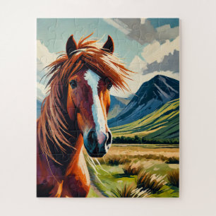 Rotes Pferd 50 Stück Kinder Puzzle
