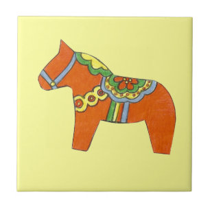 Rotes Pferd Fliese