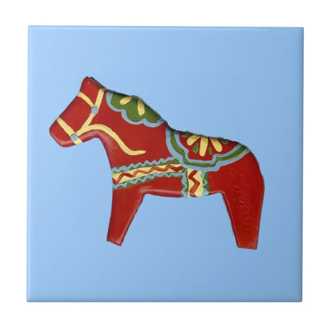 Rotes Pferd Fliese (Vorderseite)