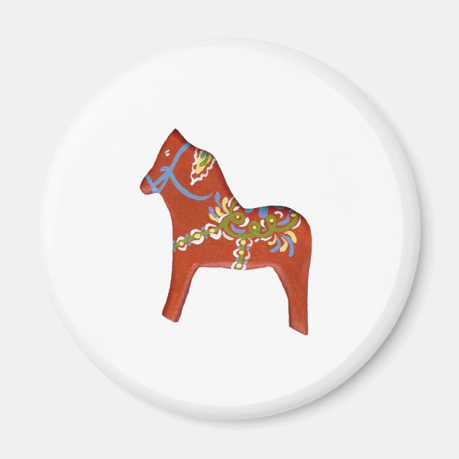 Rotes Pferd Magnet (Vorne)