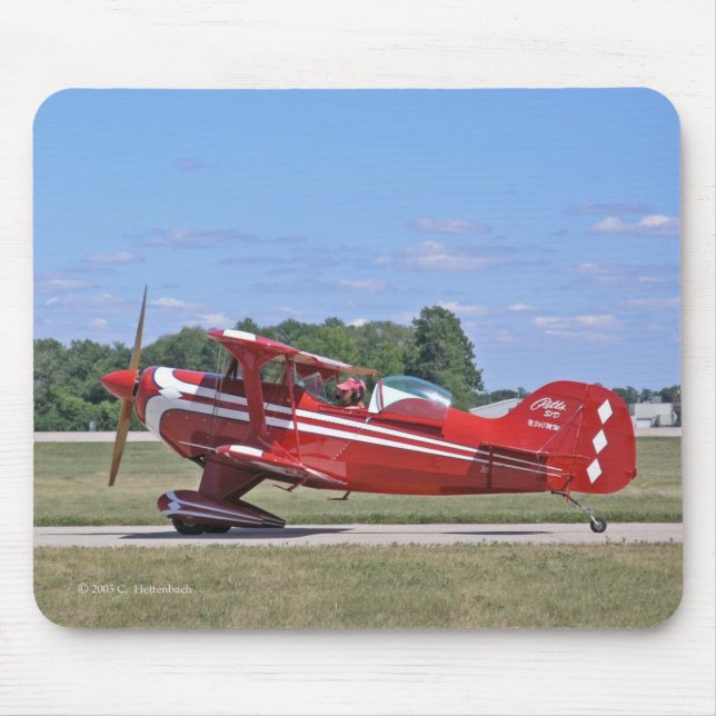 Rotes Pitts-Mousepad Mousepad (Vorne)