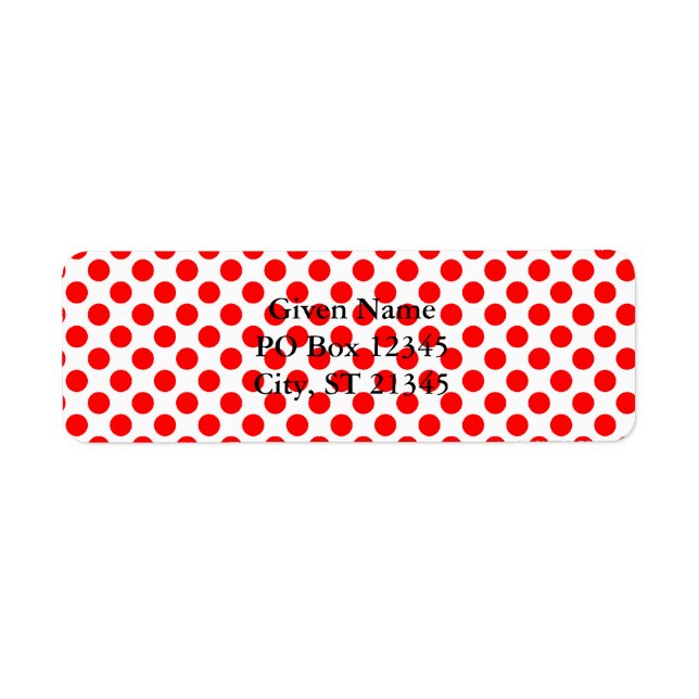 Rotes Punkte-Muster (Vorne)