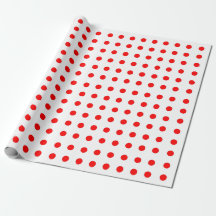 Rotes Punkte-Muster-Geschenkpapier
