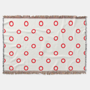 rotes Punktrodesign Decke