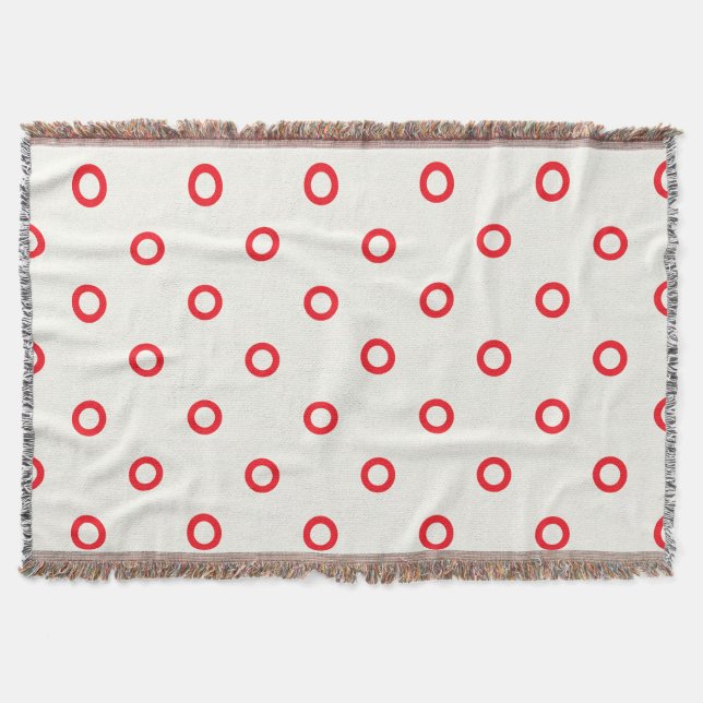 rotes Punktrodesign Decke (Vorderseite)