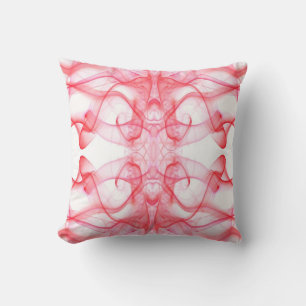 Rotes Rauch-Symmetrisches-Minimalistisches-Abstrak Kissen