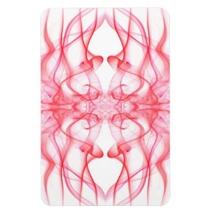 Rotes Rauch-Symmetrisches-Minimalistisches-Abstrak Magnet