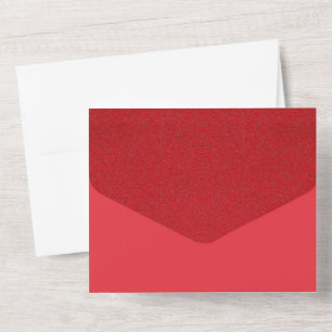 Rotes Rauschen gefaltete Hochzeitseinladung – Anpa All In One Einladung