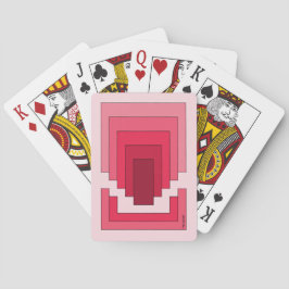 rotes Rechteck Abstrakt Spielkarten