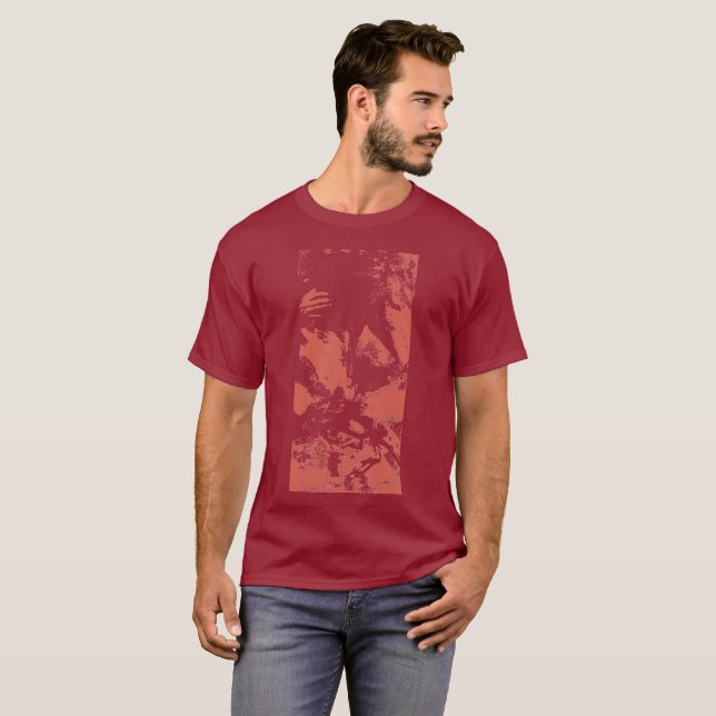 Rotes "Reiter-" gestempeltes Shirt (Vorne ganz)