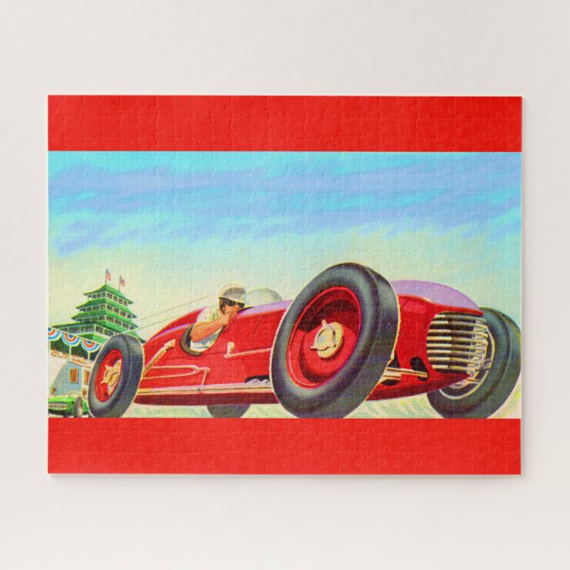 Rotes Rennfahrzeug 1950 (Horizontal)