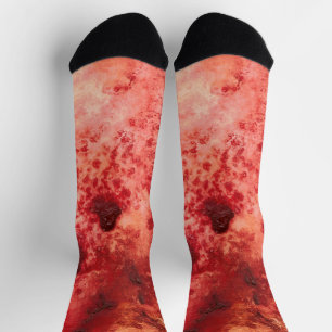 Rotes Residuum Socken