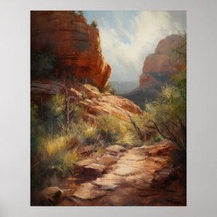Rotes Rock Sedona Arizona Kunstvoll wandern Poster