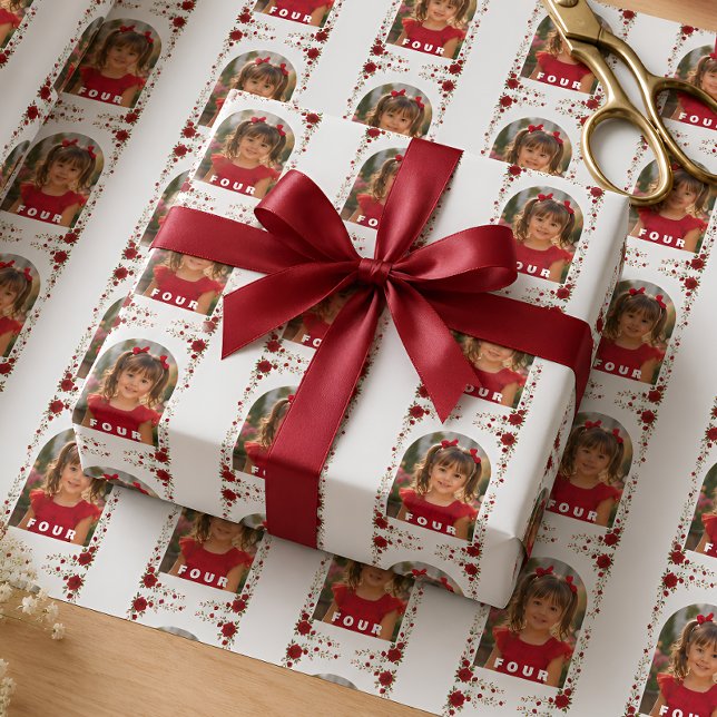 Rotes Rosen-Blumenverpackungspapier Geschenkpapier (Von Creator hochgeladen)